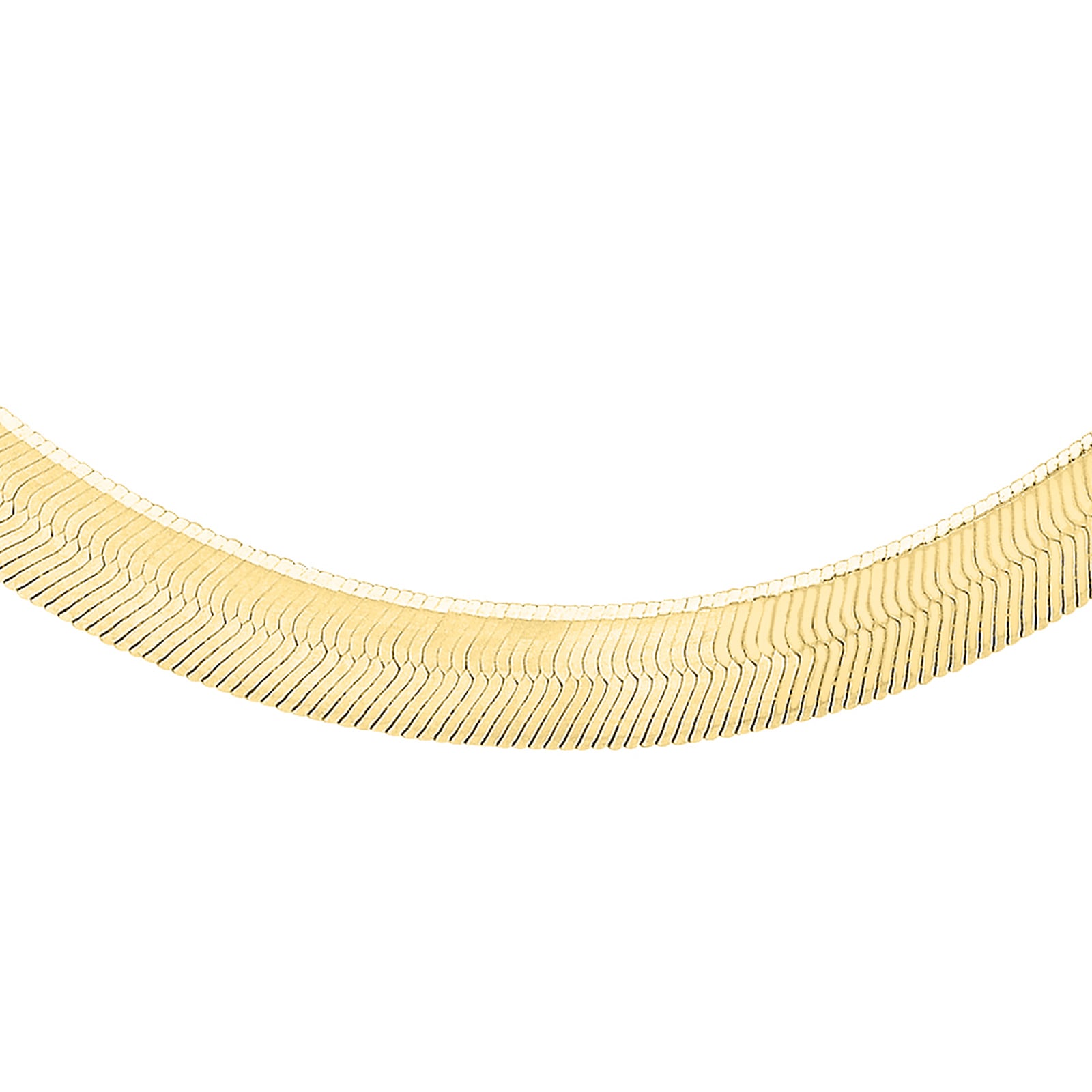 Goldsmiths 9ct Yellow Gold Herringbone Necklace Goldsmiths 9ct Yellow Gold Herringbone Necklace