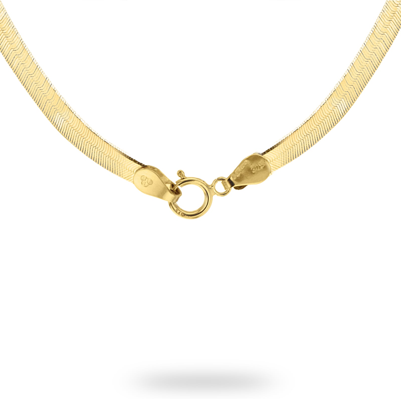 Goldsmiths 9ct Yellow Gold Herringbone Necklace Goldsmiths 9ct Yellow Gold Herringbone Necklace