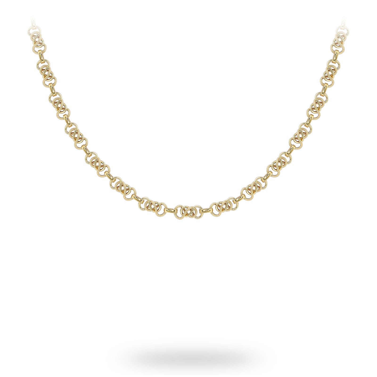 Goldsmiths 9ct Yellow Gold Celtic Chain Goldsmiths 9ct Yellow Gold Celtic Chain