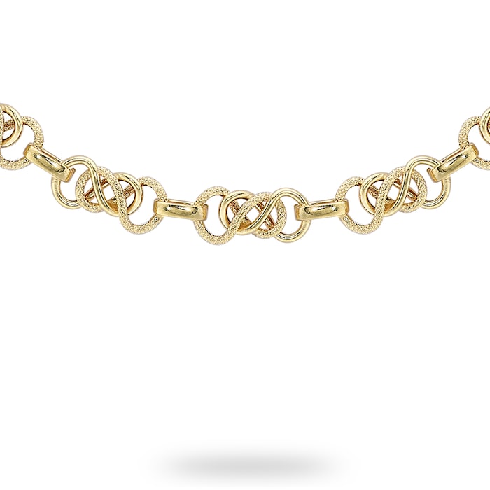 Goldsmiths 9ct Yellow Gold Celtic Chain