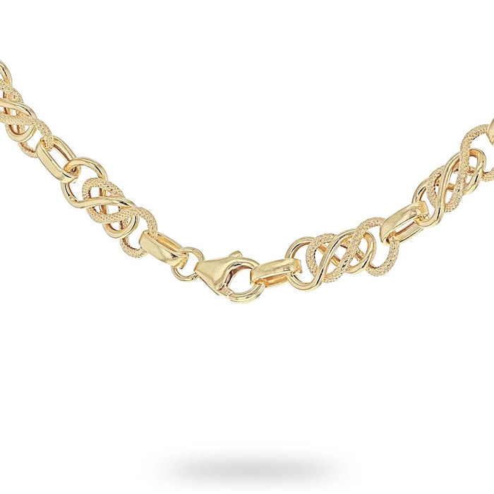 Goldsmiths 9ct Yellow Gold Celtic Chain