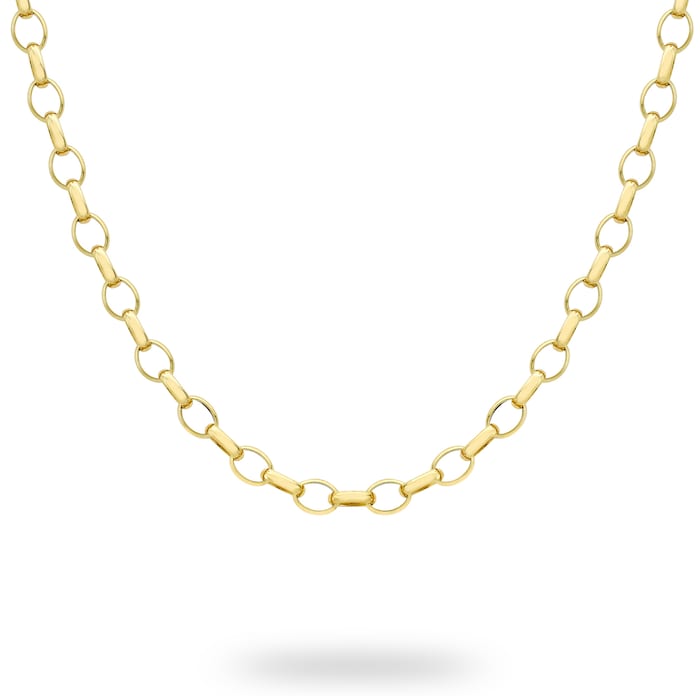 Goldsmiths 9ct Yellow Gold Large Oval Belcher 41cm Chain
