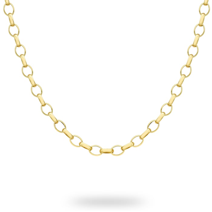 Goldsmiths 9ct Yellow Gold Large Oval Belcher 41cm Chain