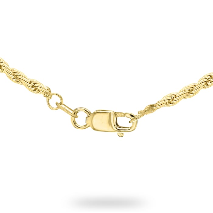 Goldsmiths 9ct Yellow Gold Rope 41cm Chain