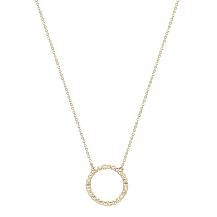 Goldsmiths 9ct Yellow Gold Beaded Necklace