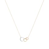 Goldsmiths 9ct Tricolour Gold Linked Necklace