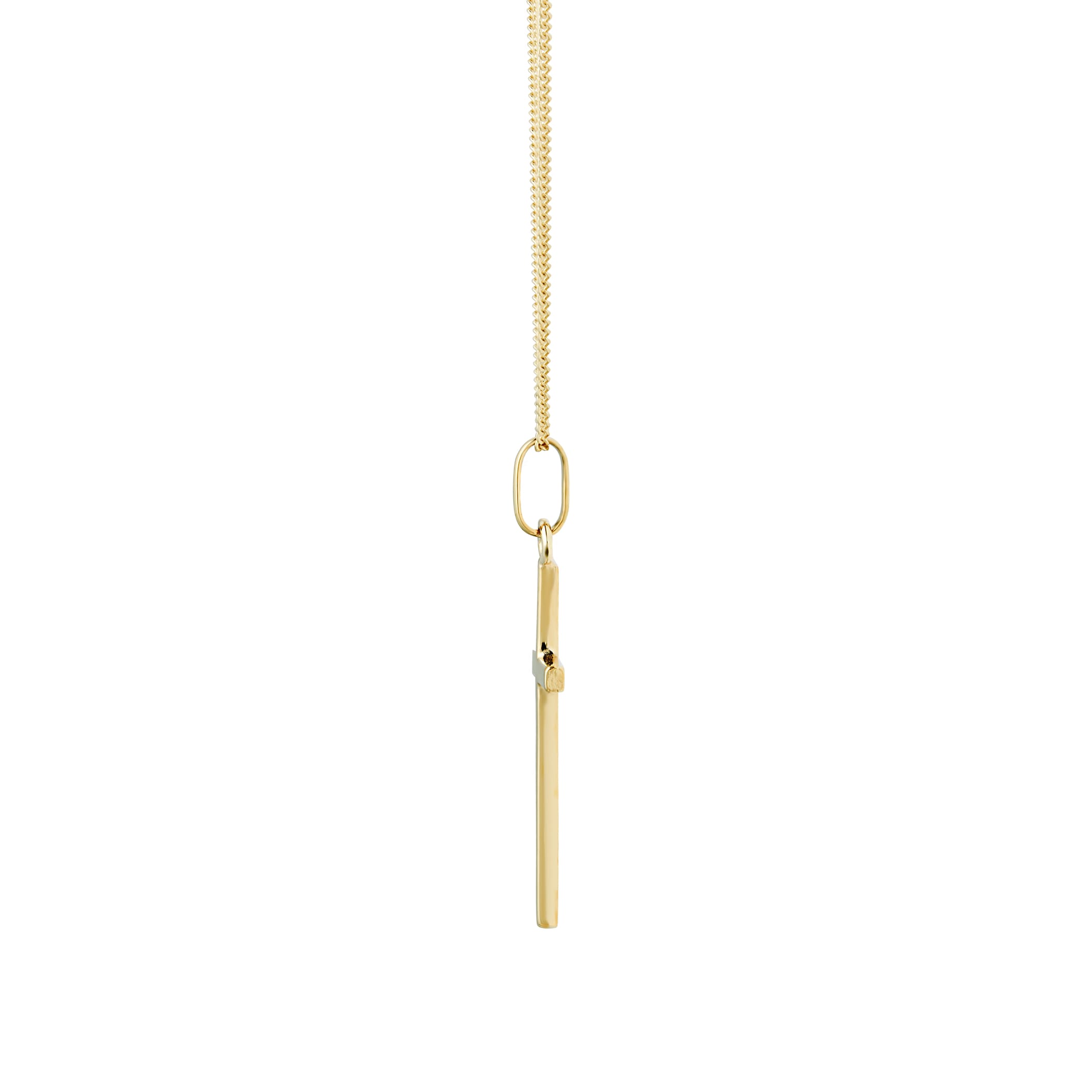 Goldsmiths 9ct Yellow Gold Solid Cross Pendant Goldsmiths 9ct Yellow Gold Solid Cross Pendant