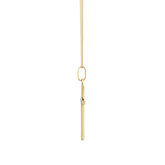 Goldsmiths 9ct Yellow Gold Cross Pendant