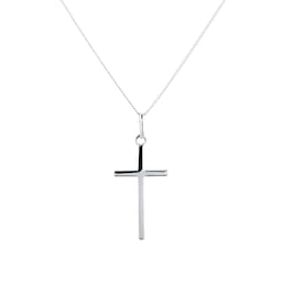 13150322 - 9ct White Gold Cross Pendant