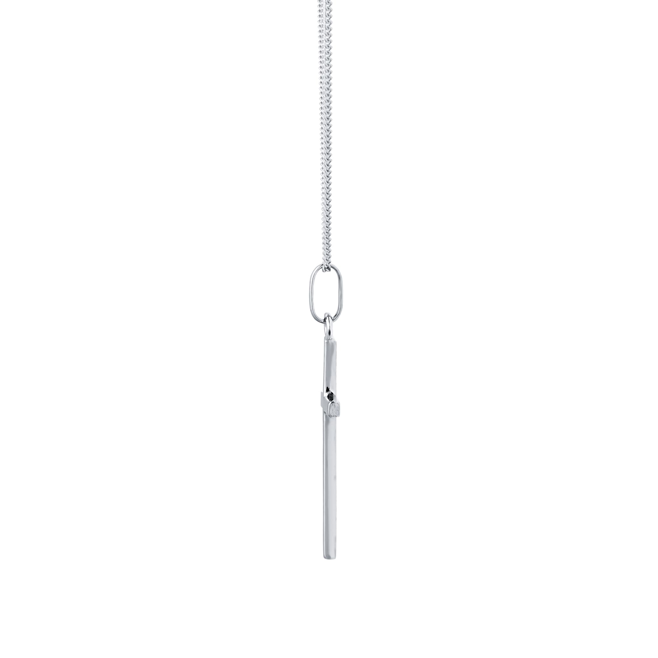 Goldsmiths 9ct White Gold Cross Pendant