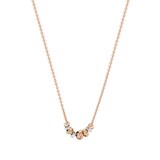 Goldsmiths 9ct Rose & White Gold Love Knot Necklace