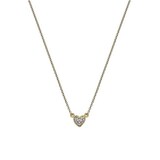 Goldsmiths 9ct Yellow Gold Cubic Zirconia Heart Necklace
