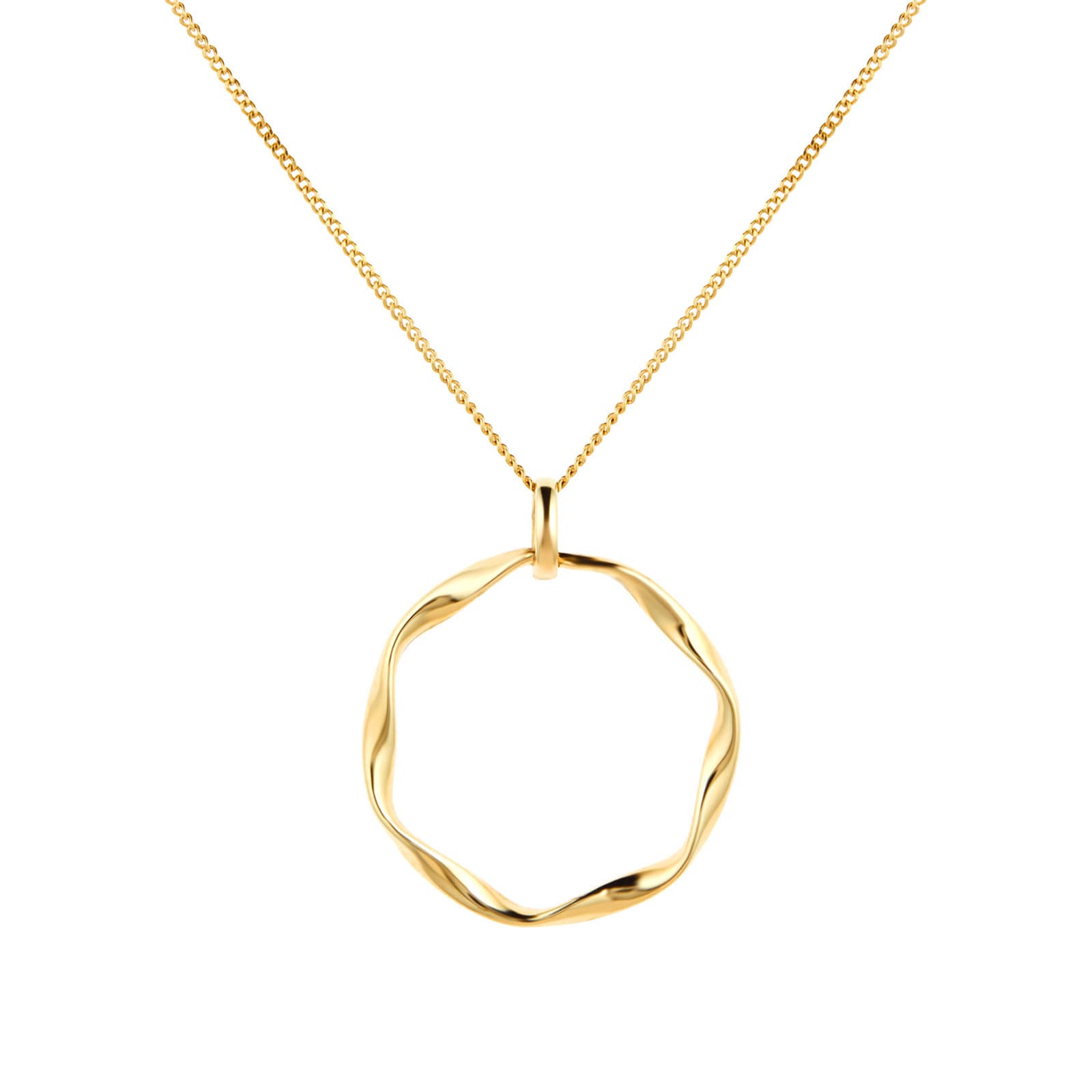 9ct Gold Connected Circle Necklace – Generous APE