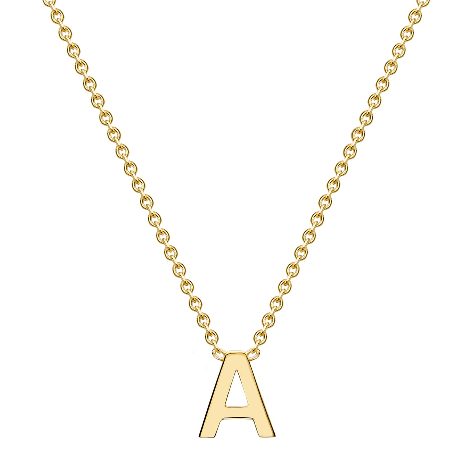 Goldsmiths 9ct Yellow Gold Letter A Pendant Goldsmiths 9ct Yellow Gold Letter A Pendant