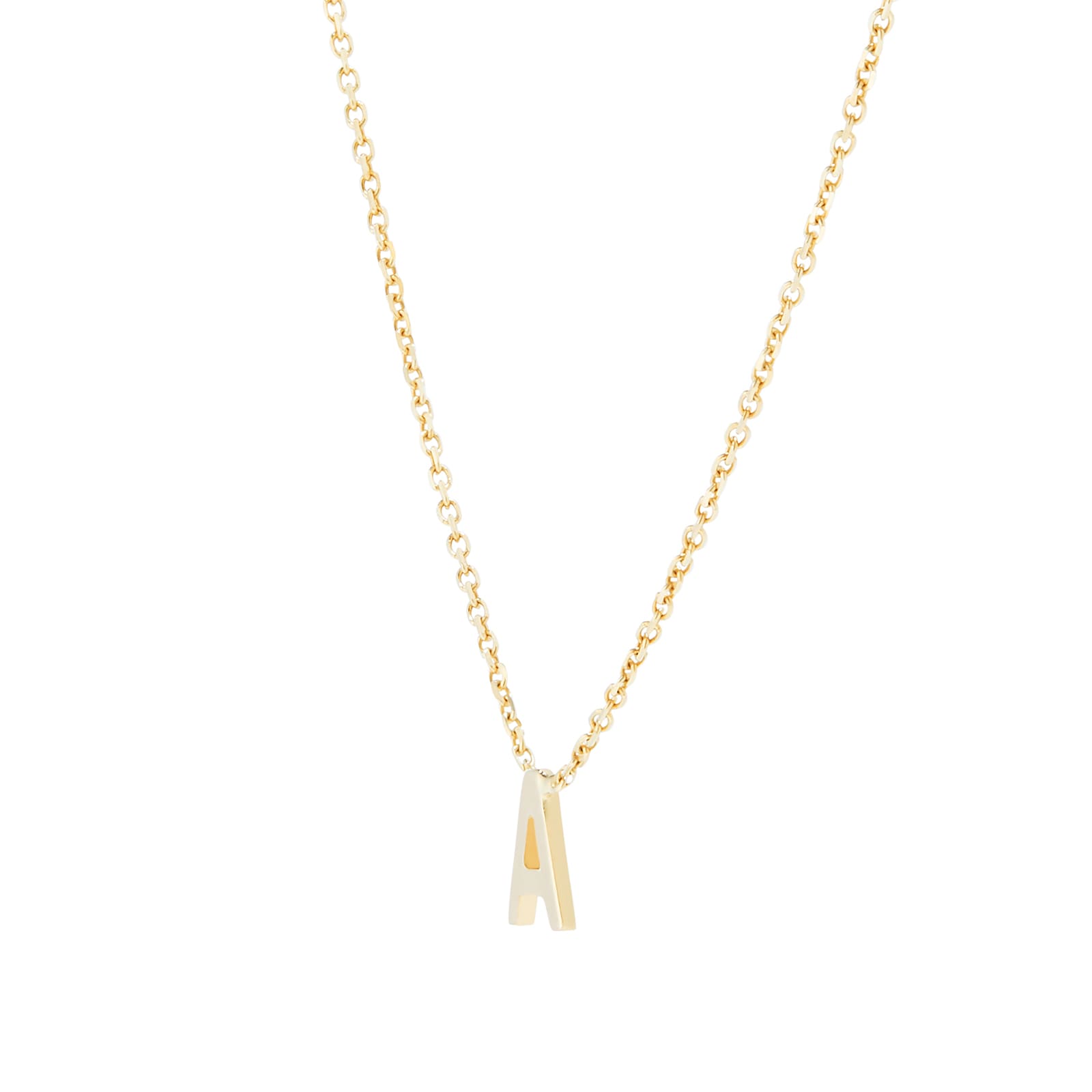 Goldsmiths 9ct Yellow Gold Letter A Pendant Goldsmiths 9ct Yellow Gold Letter A Pendant