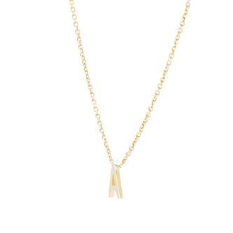 Goldsmiths 9ct Yellow Gold Letter A Pendant Goldsmiths 9ct Yellow Gold Letter A Pendant