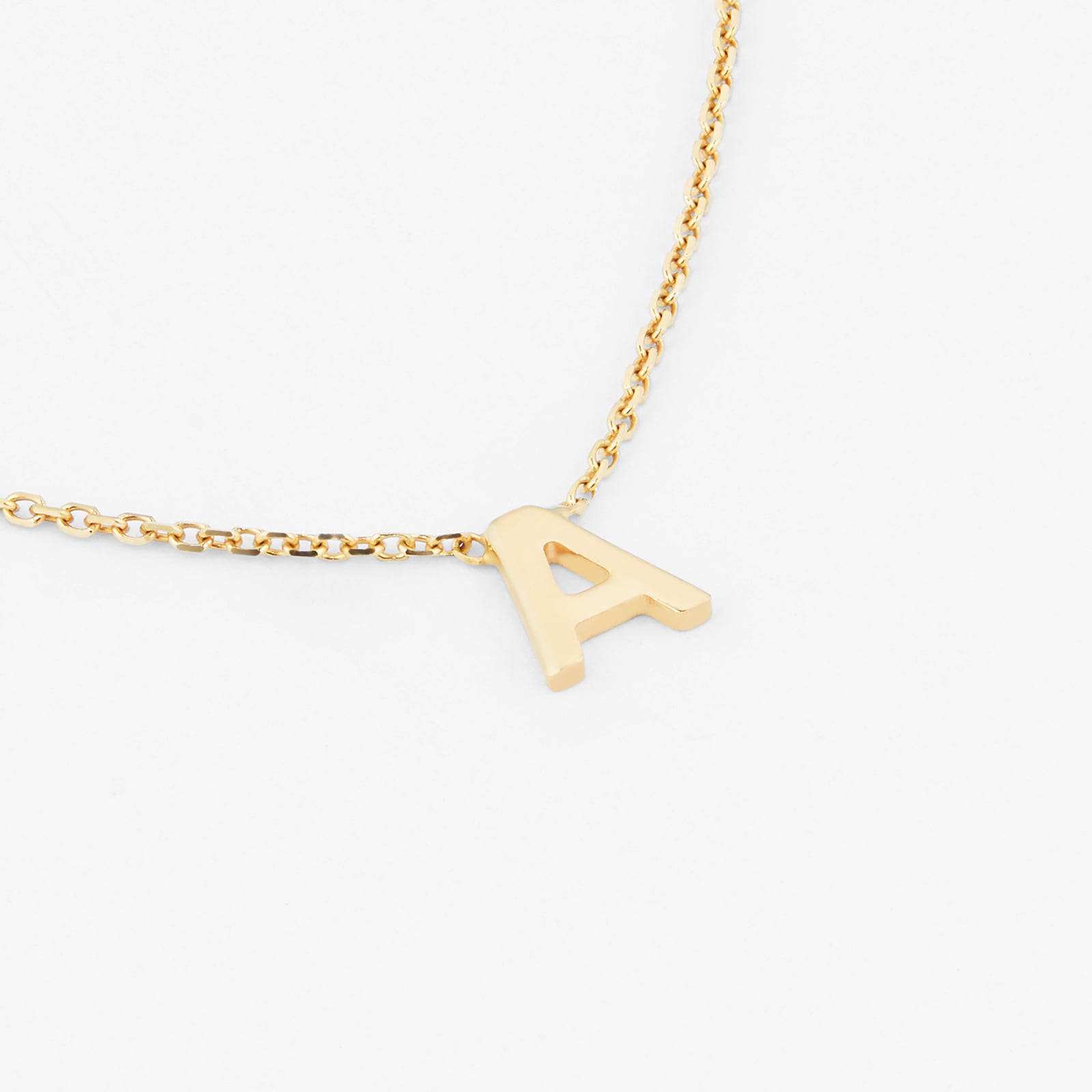 Goldsmiths 9ct Yellow Gold Letter A Pendant Goldsmiths 9ct Yellow Gold Letter A Pendant