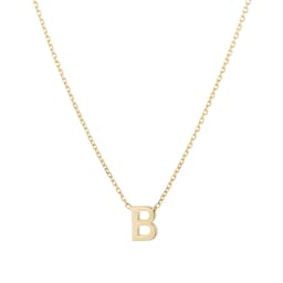 13150349 - 9ct Yellow Gold Letter B Pendant