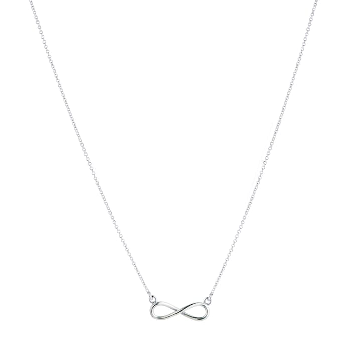 Goldsmiths 9ct White Gold Infinity Pendant