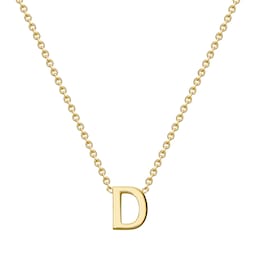13150358 - 9ct Yellow Gold Letter D Pendant