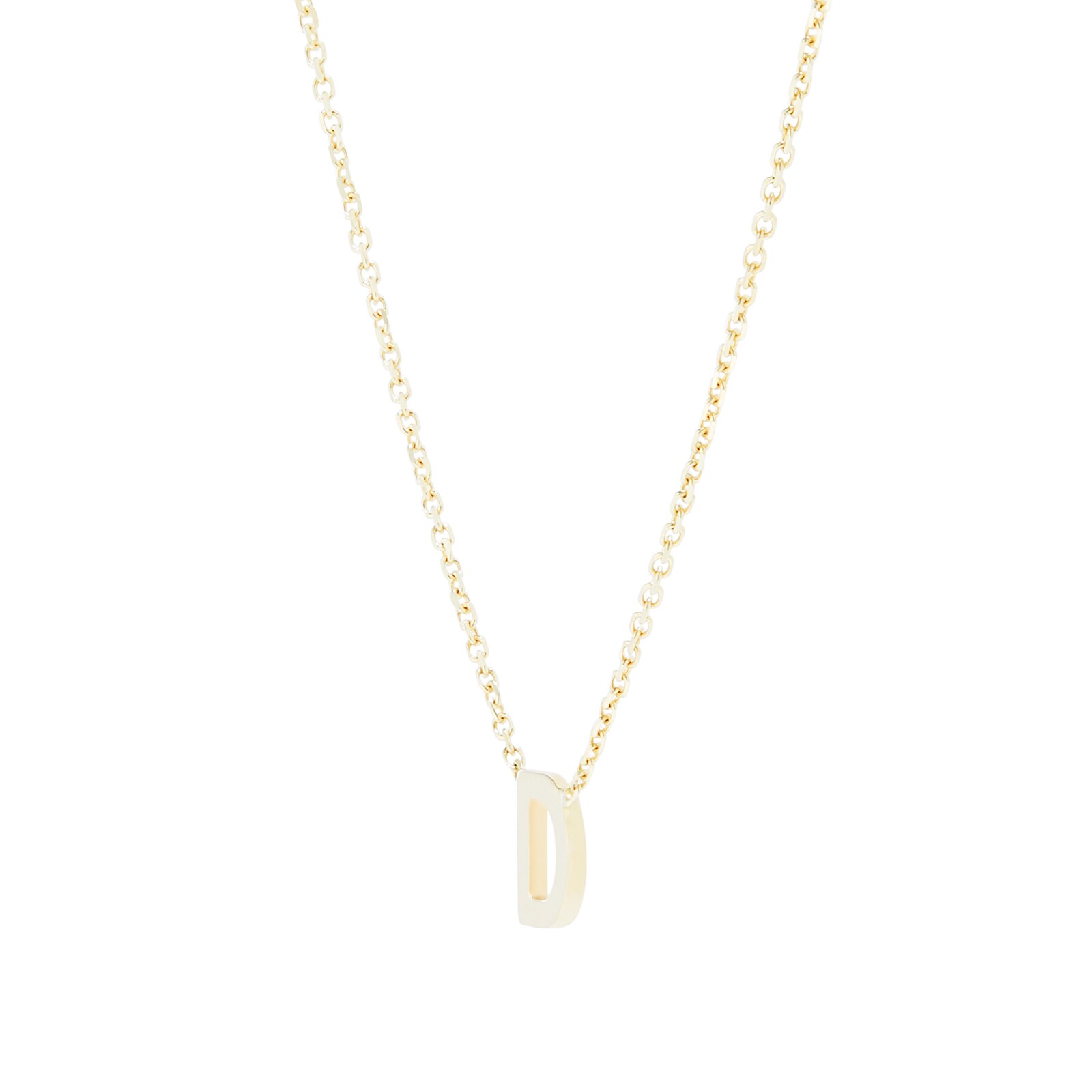 Goldsmiths 9ct Yellow Gold Letter D Pendant Goldsmiths 9ct Yellow Gold Letter D Pendant