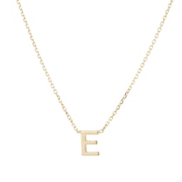 13150359 - 9ct Yellow Gold Letter E Pendant