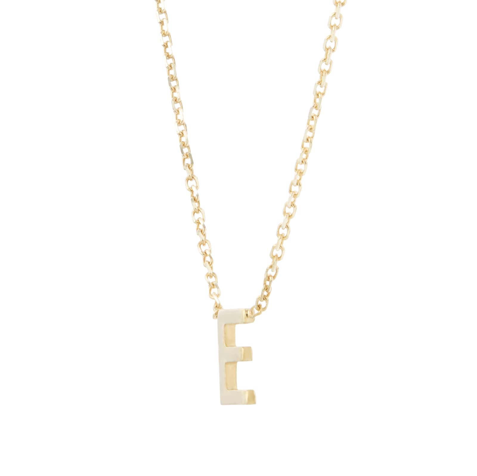 Goldsmiths 9ct Yellow Gold Letter E Pendant Goldsmiths 9ct Yellow Gold Letter E Pendant