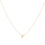 Goldsmiths 9ct Yellow Gold Letter F Pendant