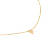 Goldsmiths 9ct Yellow Gold Letter F Pendant