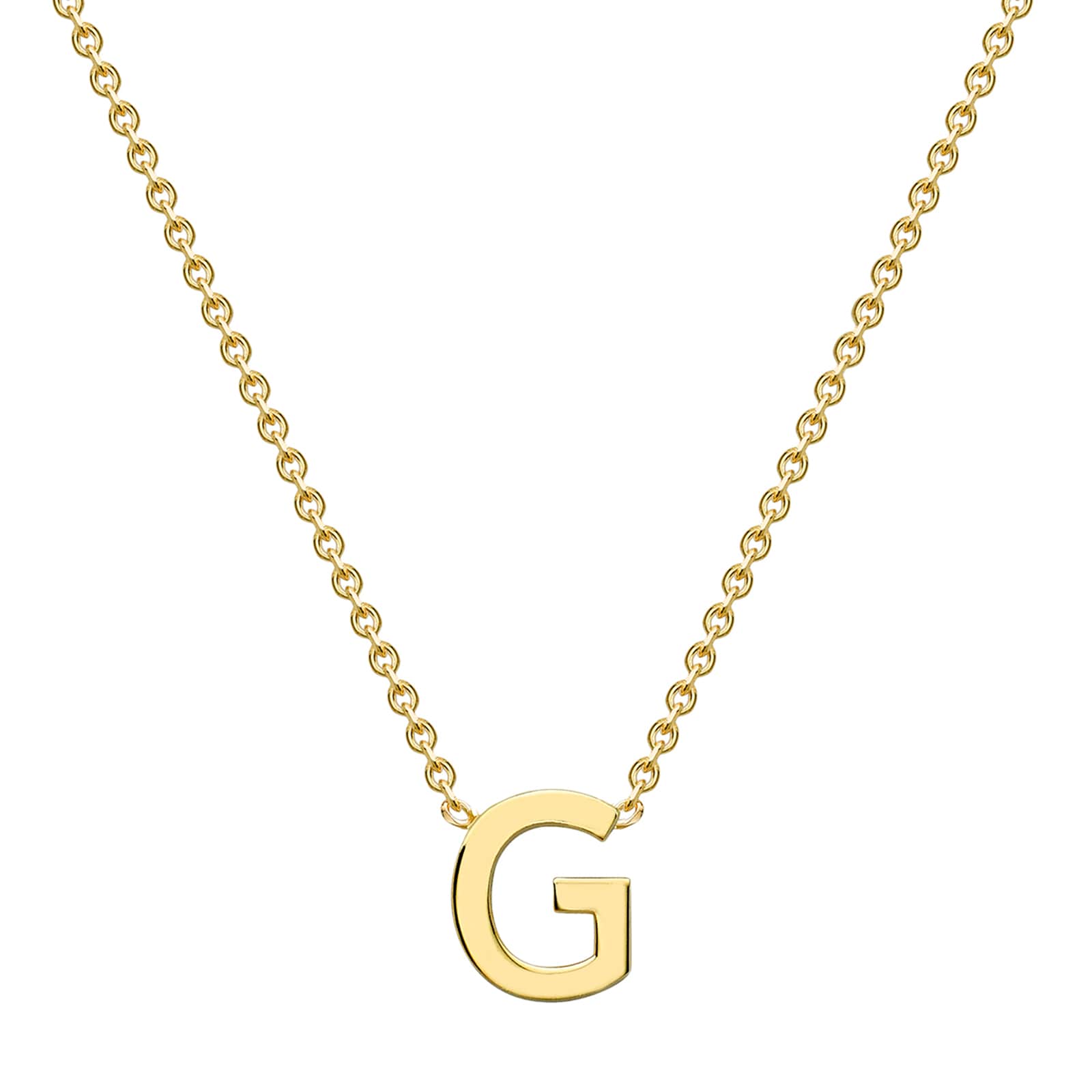Goldsmiths 9ct Yellow Gold Letter G Pendant