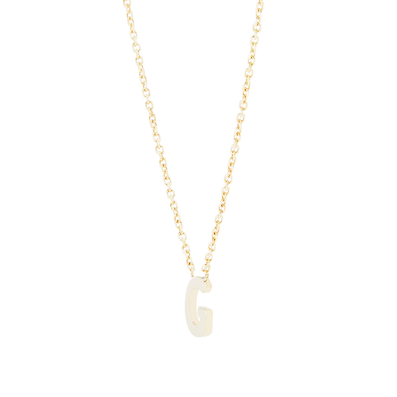Goldsmiths 9ct Yellow Gold Letter G Pendant