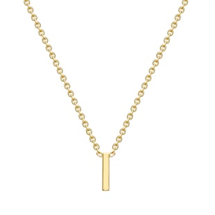 Goldsmiths 9ct Yellow Gold Letter I Pendant