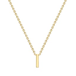 13150364 - 9ct Yellow Gold Letter I Pendant