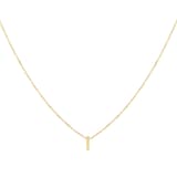 Goldsmiths 9ct Yellow Gold Letter I Pendant