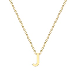 13150365 - 9ct Yellow Gold Letter J Pendant