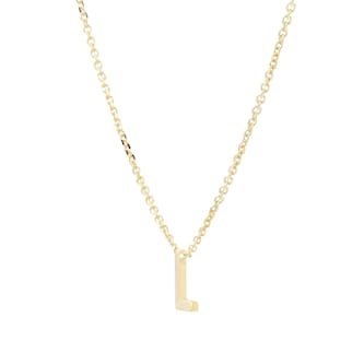 Goldsmiths 9ct Yellow Gold Letter L Pendant Goldsmiths 9ct Yellow Gold Letter L Pendant