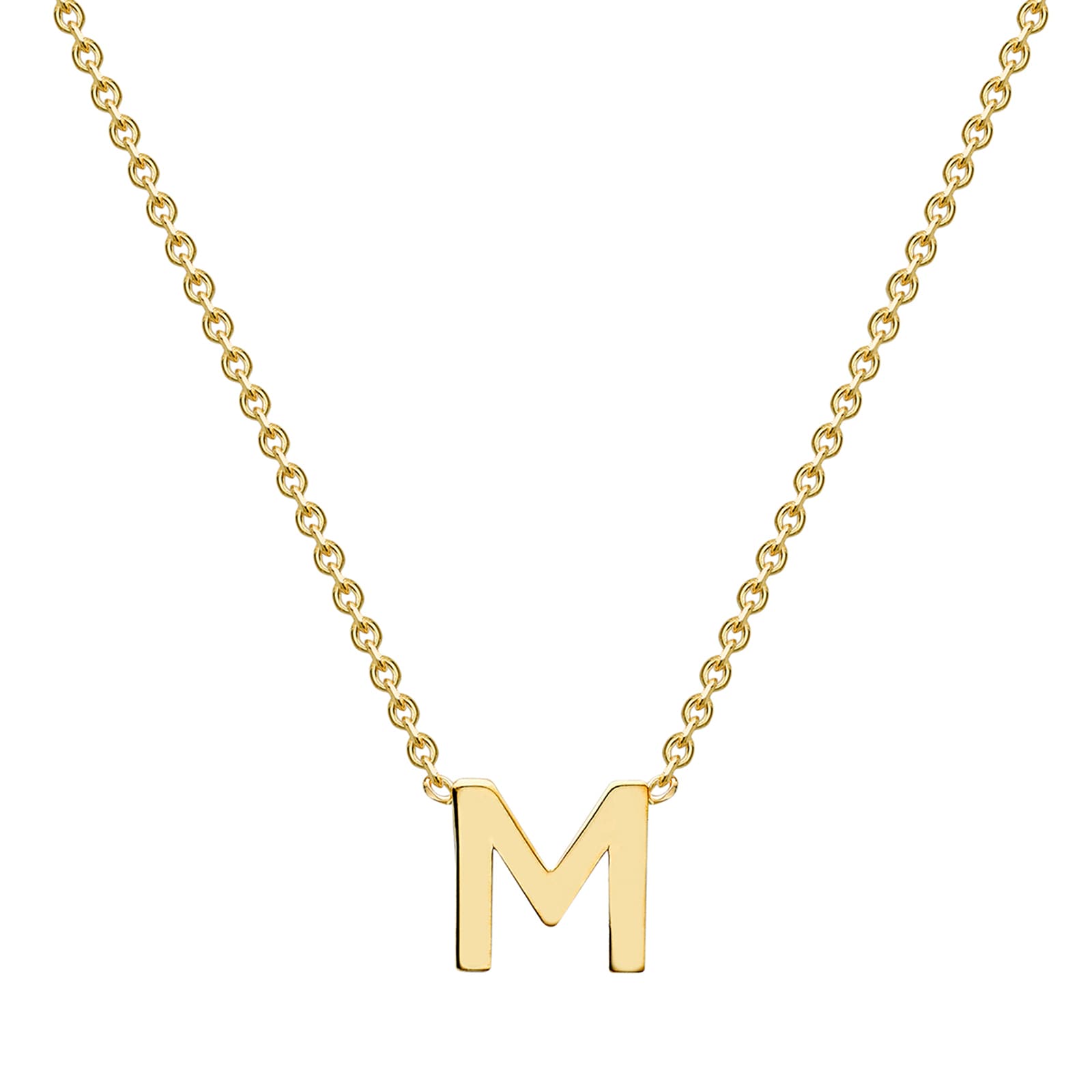 Goldsmiths 9ct Yellow Gold Letter M Pendant Goldsmiths 9ct Yellow Gold Letter M Pendant