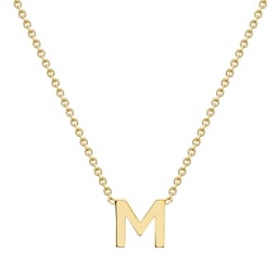 13150368 - 9ct Yellow Gold Letter M Pendant