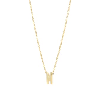 Goldsmiths 9ct Yellow Gold Letter M Pendant Goldsmiths 9ct Yellow Gold Letter M Pendant