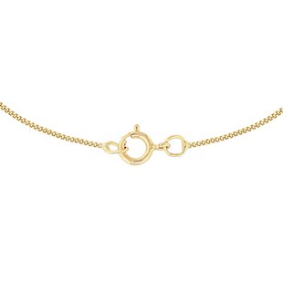 Goldsmiths 9ct Yellow and White Gold Cubic Zirconia Circle Pendant