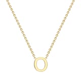 Goldsmiths 9ct Yellow Gold Letter O Pendant
