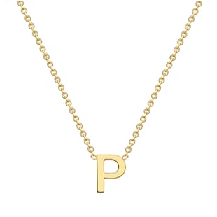 Goldsmiths 9ct Yellow Gold Letter P Pendant