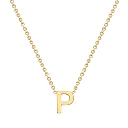 13150379 - 9ct Yellow Gold Letter P Pendant
