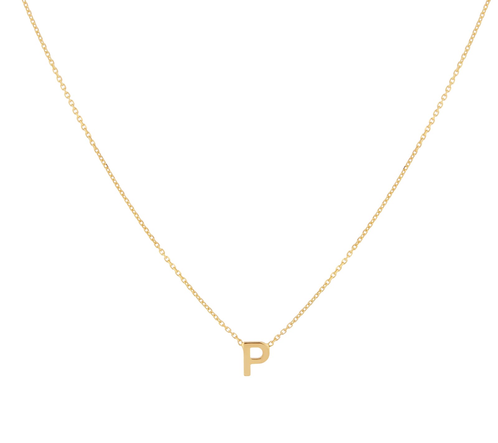 Goldsmiths 9ct Yellow Gold Letter P Pendant