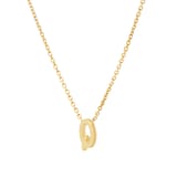 Goldsmiths 9ct Yellow Gold Letter Q Pendant