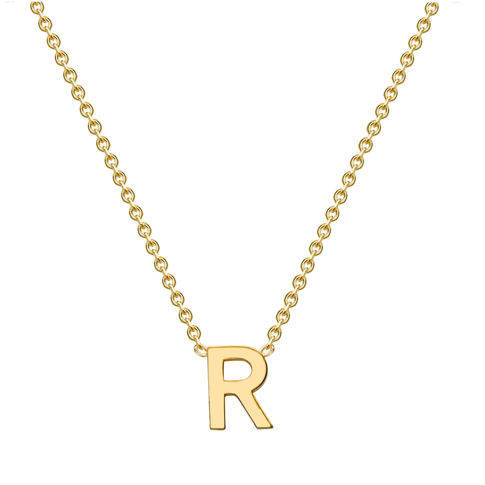 Goldsmiths 9ct Yellow Gold Letter R Pendant Goldsmiths 9ct Yellow Gold Letter R Pendant