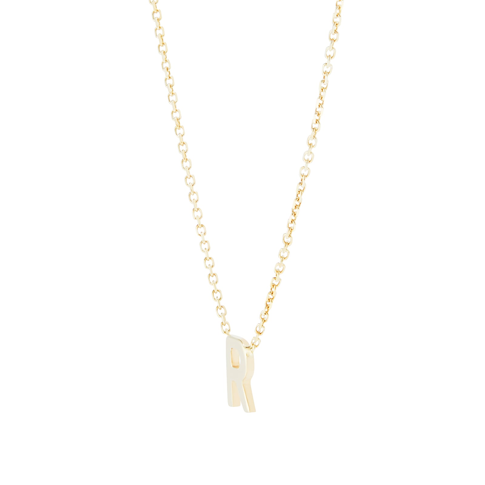 Goldsmiths 9ct Yellow Gold Letter R Pendant Goldsmiths 9ct Yellow Gold Letter R Pendant
