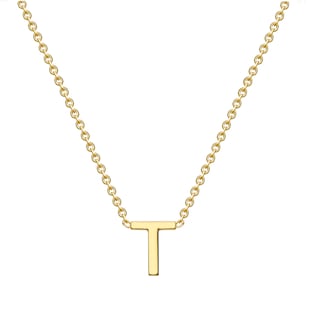 Best Luxury 
9ct Yellow Gold Letter T Pendant