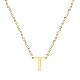13150383 - 9ct Yellow Gold Letter T Pendant