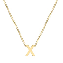 13150387 - 9ct Yellow Gold Letter X Pendant